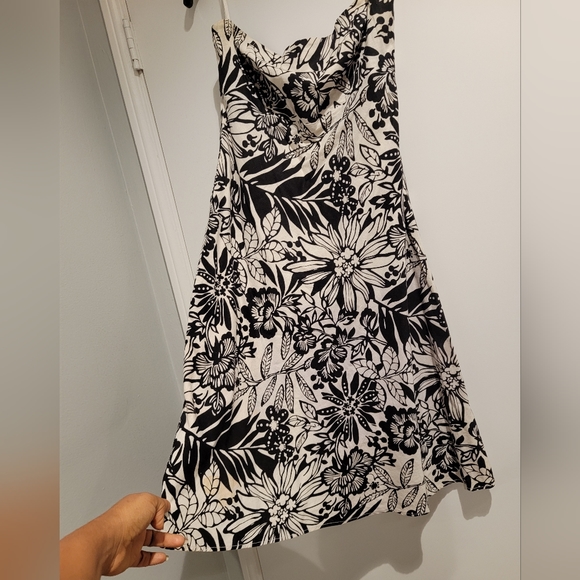 GAP Linen Strapless tropical midi dress - Picture 4 of 4